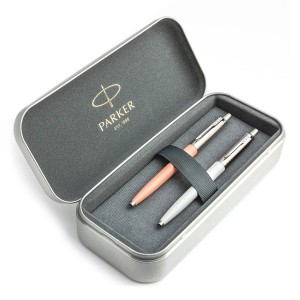 Parker Jotter Originals Powder Pink ja Pearl Pastapliiatsi kinkekomplekt metallkorpusega Parker Jotter Originals Powder Pink ja Pearl Pastapliiatsi kinkekomplekt metallkorpusega