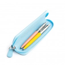 Parker Jotter Originals Powder Pink ja Yellow Pastapliiatsi kinkekomplekt sinise ümbrisega