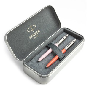 Parker Jotter Originals Pink and Coral Pastapliiatsi kinkekomplekt metallkorpusega