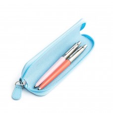Parker Jotter Originals Pink ja Coral Pastapliiatsi kinkekomplekt sinise ümbrisega