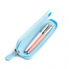 Parker Jotter Originals Pink ja Powder Pink Pastapliiatsi kinkekomplekt sinise ümbrisega