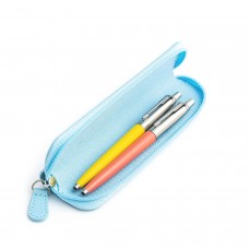 Parker Jotter Originals Yellow ja Coral Pastapliiatsi kinkekomplekt sinise ümbrisega