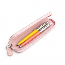 Parker Jotter Originals Yellow ja Coral Pastapliiatsi kinkekomplekt roosa ümbrisega