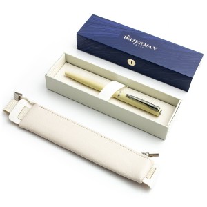 Waterman Allure Pastel Yellow Pastapliiatsi komplekt kreemja värvi korpusega Waterman Allure Pastel Yellow Pastapliiatsi komplekt kreemja värvi korpusega
