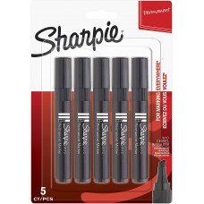 Sharpie püsimarker W10 must 5 tk. - S0187958