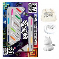 Sharpie Fine markerite komplekt, 30 värvi – Labürint + kingitused: Frisbee-kassikott ja kott