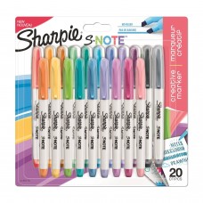Markerite komplekt Sharpie S-note Mix 20 tk. - 2139179