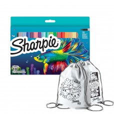 Sharpie Fine 18 värvi komplekt koos värvikotiga
