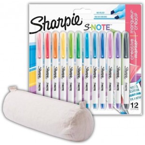 Sharpie värviliste markerite komplekt puuvillase pliiatsiga