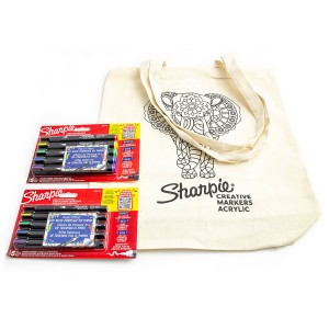 Sharpie komplekt 10 akrüülmarkerit koos kotiga Elevant värvimiseks Sharpie komplekt 10 akrüülmarkerit koos kotiga Elevant värvimiseks