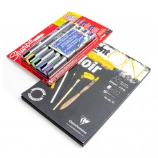 Sharpie akrüülmarkerite komplekt 5 värvi musta kaardiplokiga