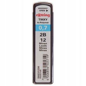 Rotring Tikky 0.7mm 2B pliiatsigraafiit - S0231230