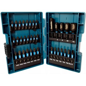 Kruvikeerajate ja pistikupesade komplekt 35tk. Impact Black Makita B-66880