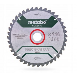 Puidutsirkulatsioonisaag HW/CT 216x30mm 40 WZ Metabo 628060000