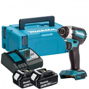 Makita DTD153RFJ 1/4 18V 2x3Ah aku löökpuksiir