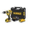 18V XR 2x2Ah 13mm DeWalt harjadeta puur-/vahetusmasin koos löökidega