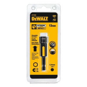 EXTREME IMPACT magnetilised pistikupesad, mis on hõlpsasti puhastatavad - 13 mm DeWalt DT7450-QZ
