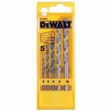 Silindriliste müüritööde puuriotsakute komplekt 4-10mm 5tk. DeWalt DT6952-QZ