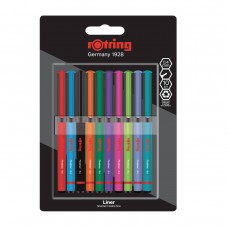 Rotring Linner Thinner Pen Set 0.4mm 10 värvi - 2166220