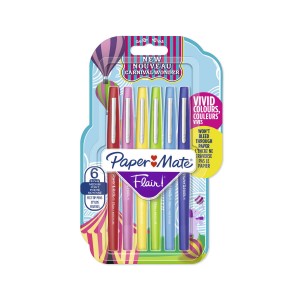 Paper Mate Flair Carnival M korgiga pastapliiatsid 6 tk. - 2108469