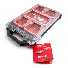 Slim PACKOUT organiseerija - keskmine 248 x 64 x 416 mm Milwaukee