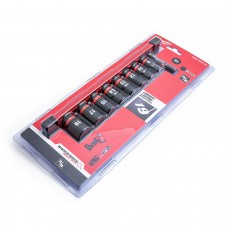 Shockwave lühike löögimuhvide komplekt 3/8, kuusnurkne, 8 - 19 mm (9 tk) Milwaukee Shockwave lühike löögimuhvide komplekt 3/8, kuusnurkne, 8 - 19 mm (9 tk) Milwaukee