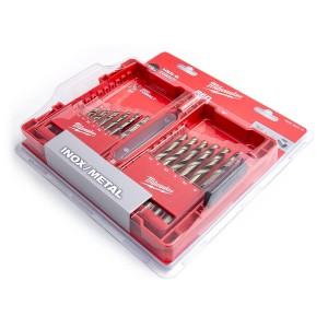HSS-G Punase koobalti metallipuuride komplekt, 1 - 10 mm (19 tk) Milwaukee 4932352470