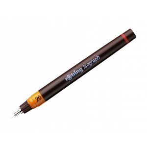 Isograph Rotring joonistuspliiats - must 0,2 mm - 1903397