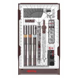 Rotring Combi College Isograafi komplekt 0,2 / 0,4 / 0,6 mm - S0699390